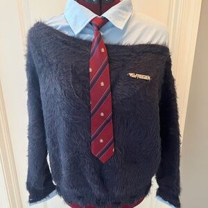 NWT-AELFRIC EDEN TIE TWO LAYER SWEATER